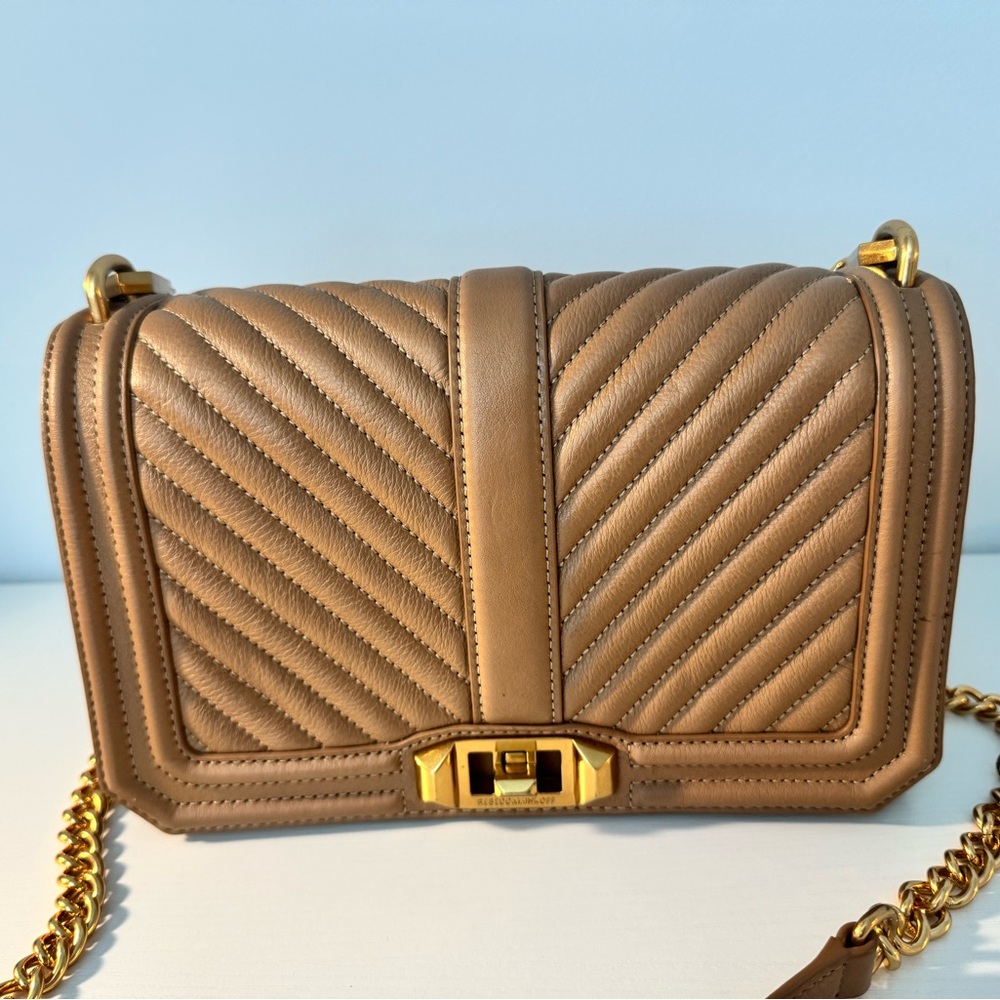 Rebecca Minkoff Chevron quilted love crossbody